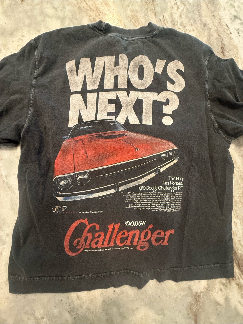 Abercrombie & Fitch Black Long Sleeve Tee with Dodge Challenger Logo Unisex